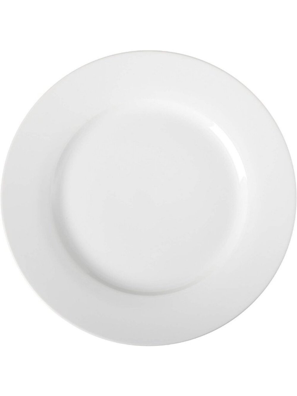 6-Piece White Dinner Plate Set - Microwave & Dishwasher Safe, 10.5” Everyday Use